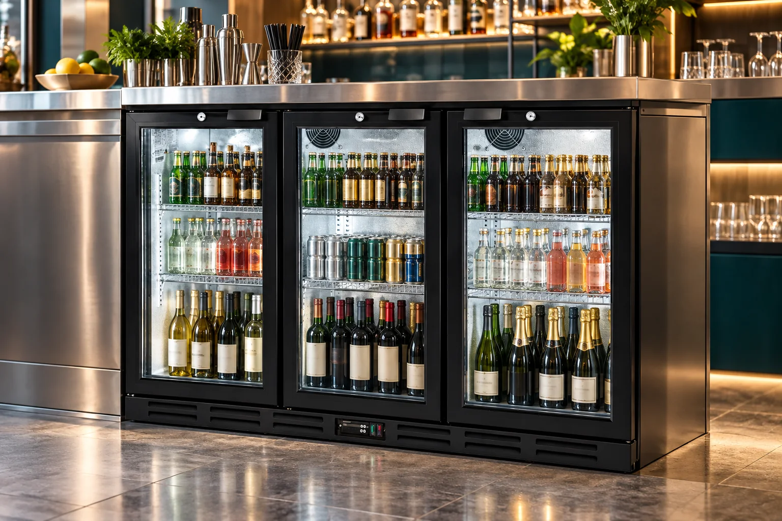 Back Bar Coolers — application scene