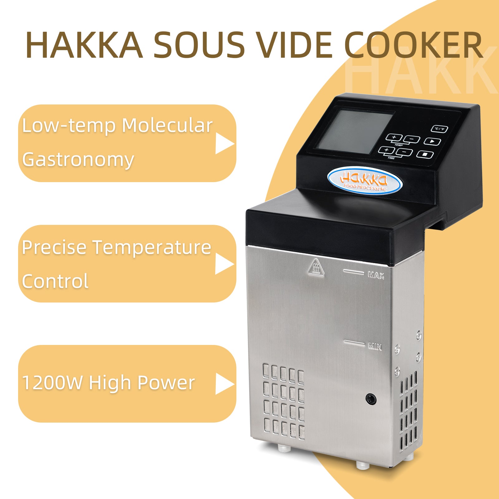 MorganGastro 1200W Electric Sous Vide Cooker Precision Cooker Circulator Vacuum Machine - Image 6