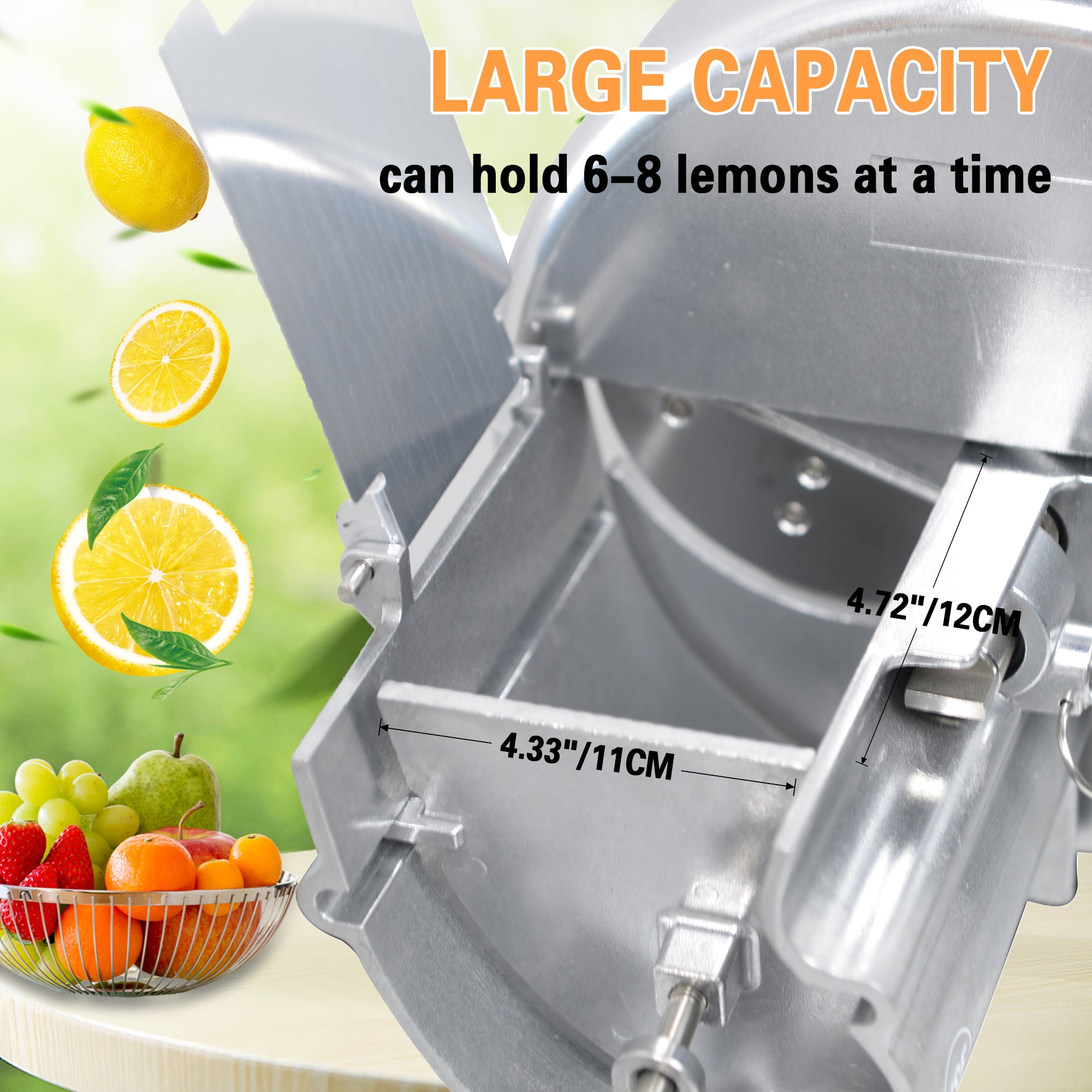 MorganGastro Commercial Vegetable Slicer Manual Fruit Slicer Potato Tomato Slicing Machine Onion Slicers Stainless Steel Vegetable Cutter for Potato Lemon Tomato Onion, 0.2-10mm Thickness Adjustable - Image 5