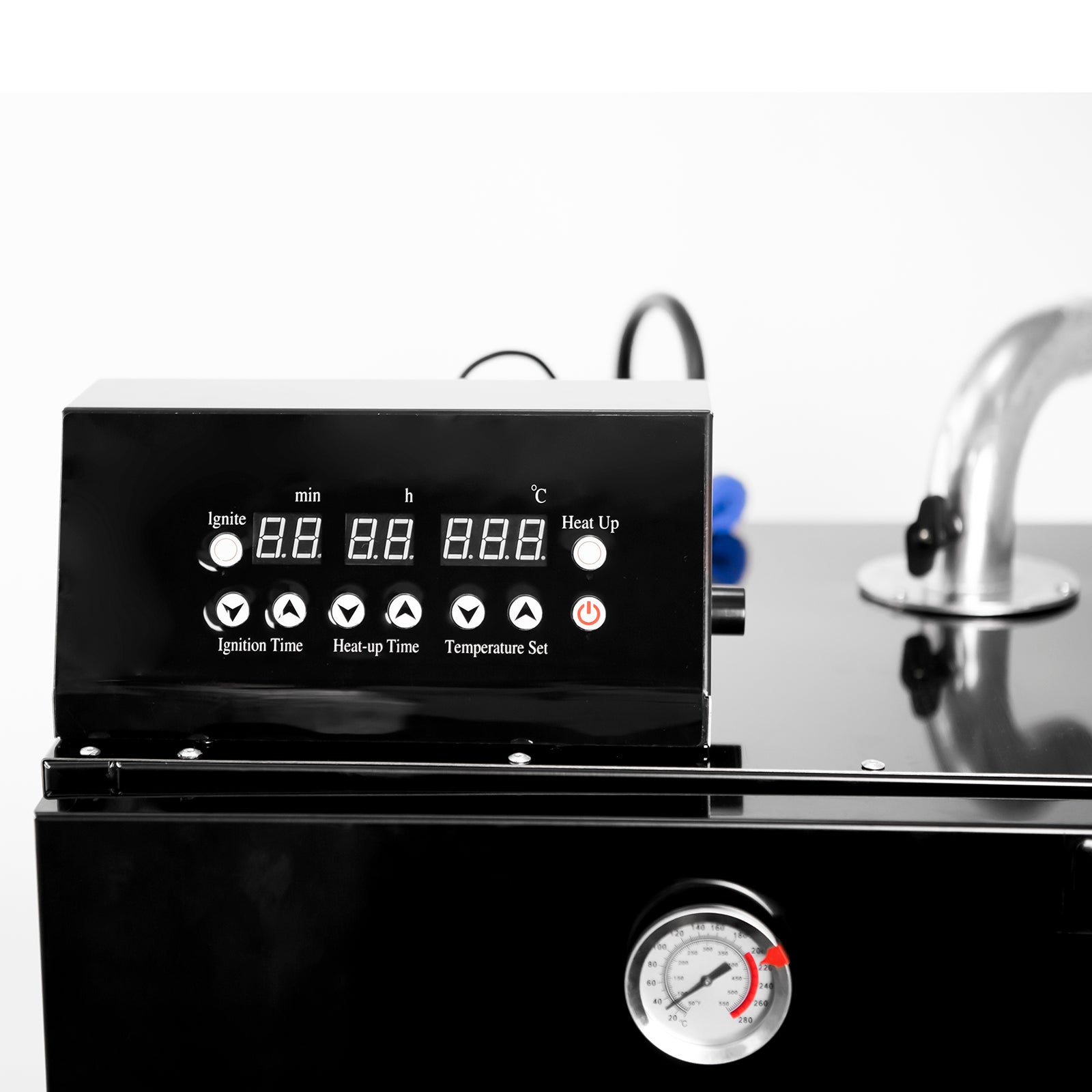 MorganGastro 8 Racks Commercial Electric Smoker with Visible Door, Vertical Black Smoke Oven for Sausage, Jerky & BBQ - Image 6