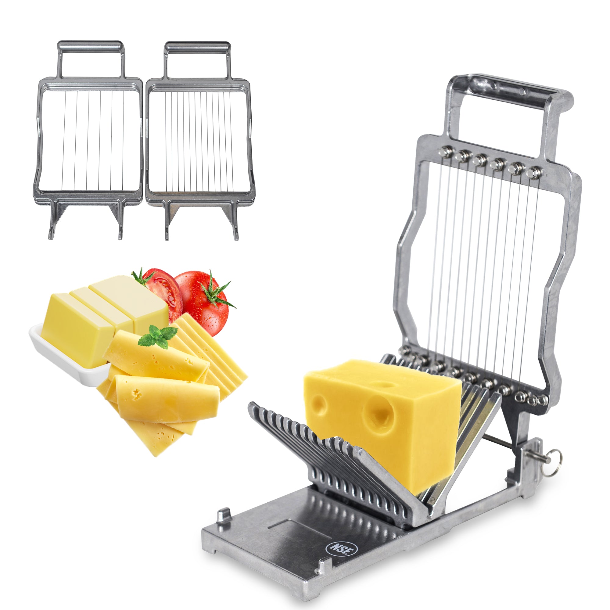 MorganGastro Cheese Slicer Stainless Steel Wire Cheese Cutter Butter Cutting 3/4" 3/8"