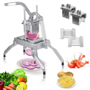 MorganGastro Commercial Onion Slicer 1/4" 3/16" Manual Fruit Vegetable Cutter Chopper
