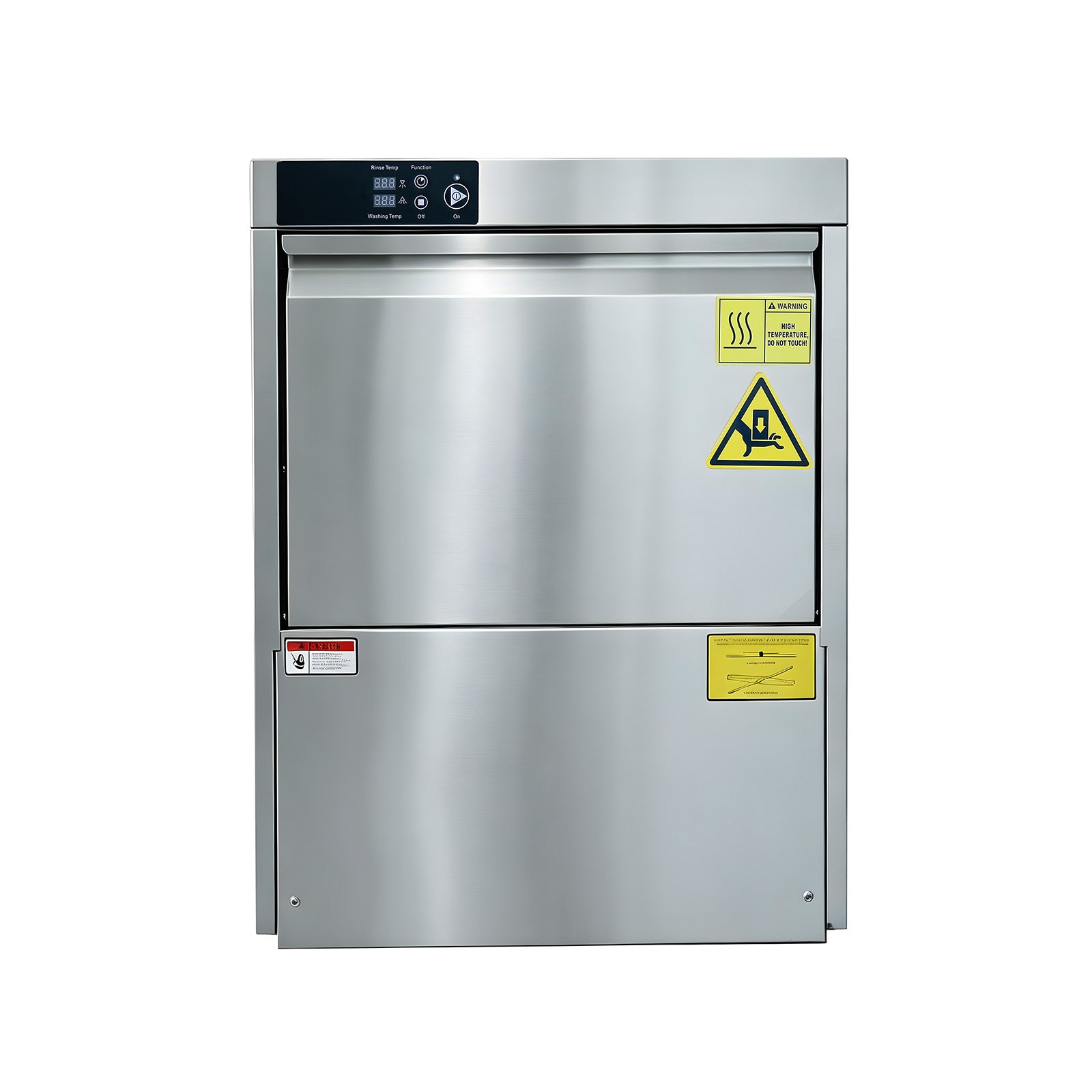 MorganGastro Commercial Undercounter Dishwasher - High Temp Sanitizing, ETL & NSF Certified, 30 Racks/Hr, Stainless Steel Dishwashing Machine with Rinse Pump