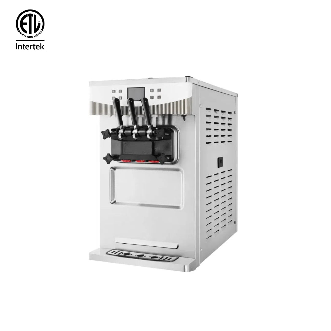 MorganGastro 45L Compact Type Ice Cream Machine for 3 Flavors, ETL Certification - Image 3
