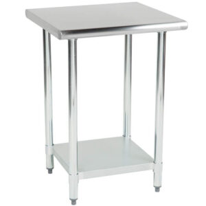 MorganGastro 30" x 36" 18 Gauge 430 Economy Stainless Steel Commercial Work Table with Undershelf