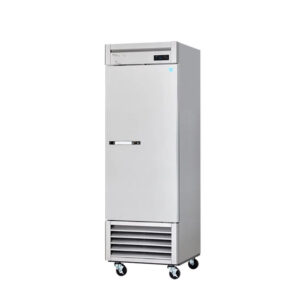 MorganGastro 1 Solid Door 23 cu. ft. Stainless Freezer, Bottom-Mount Compressor