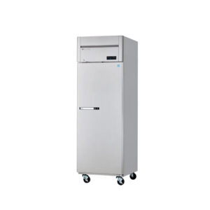 MorganGastro 1 Solid Door 23 cu. ft. Stainless Freezer, Top-Mount Compressor