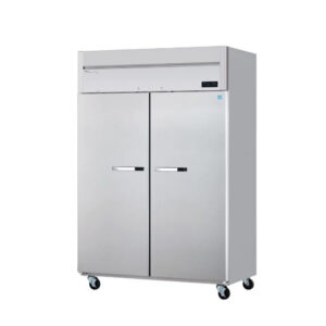 MorganGastro 2 Solid Doors 49 Cubic Feet Stainless Freezer, Top-Mount Compressor, R-290 Refrigerant