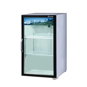 MorganGastro 7 CuFt. Counter Top Glass Door Refrigerator (Swing) White Side, R-290 Refrigerant