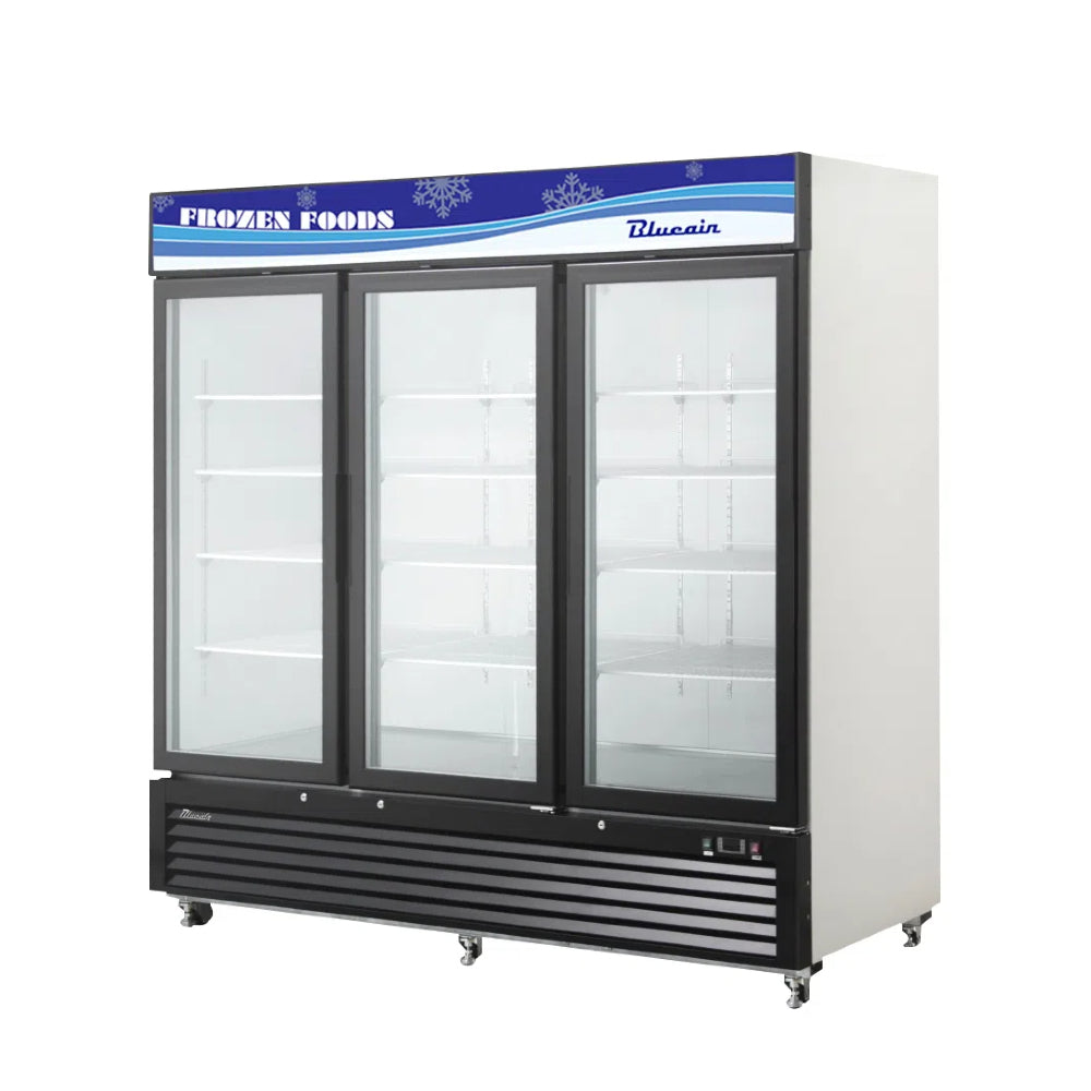 MorganGastro MorganGastro 72 CuFt. 3 Glass Doors Freezer (Swing), R-404 Refrigerant