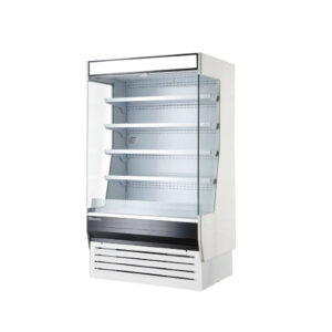 MorganGastro 60" W x 32-1/2" D,  Vertical Open Display Case, Glass Side Panel