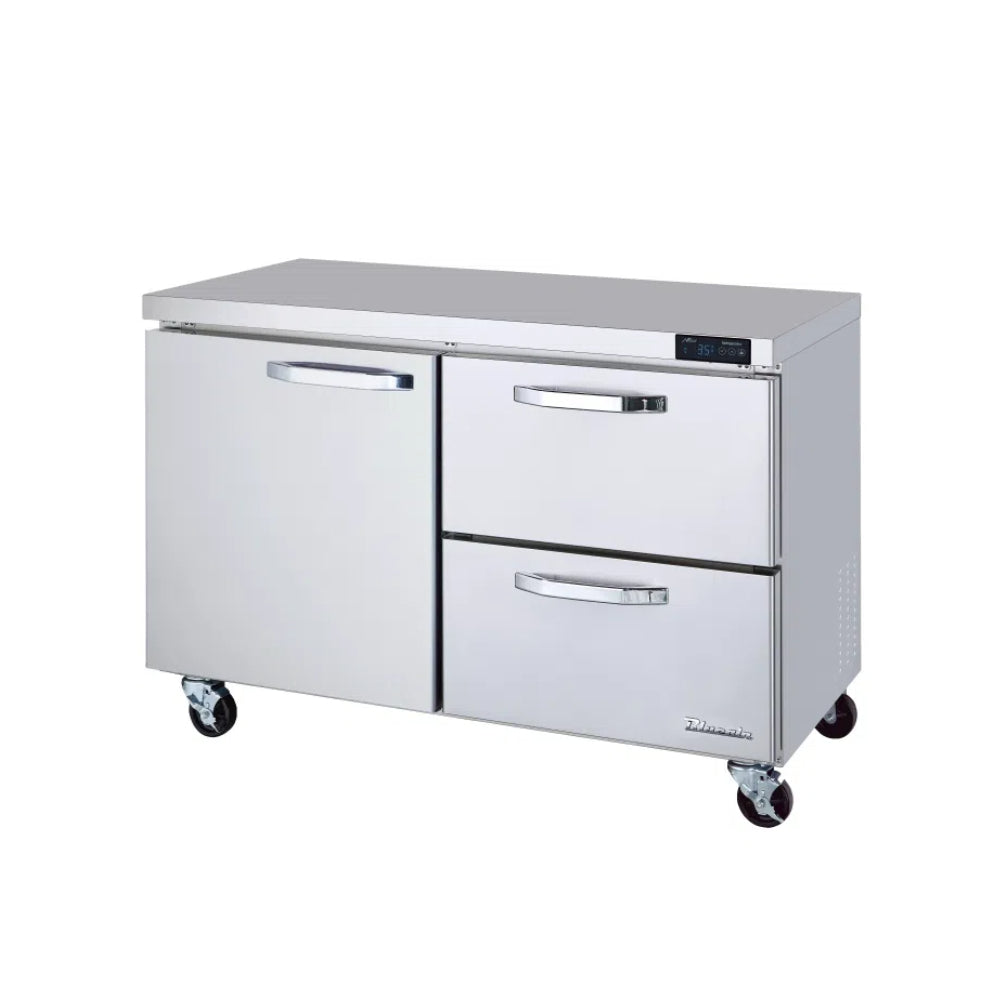 MorganGastro 2 Drawers 1 Door (L) All Stainless Undercounter Refrigerator - 48" wide, 13 cu/ft., R-290 Refrigerant