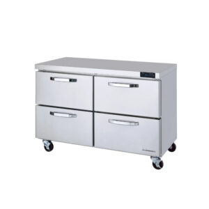 MorganGastro 4 Drawers All Stainless Undercounter Refrigerator - 48" wide, 13 cu/ft., R-290 Refrigerant