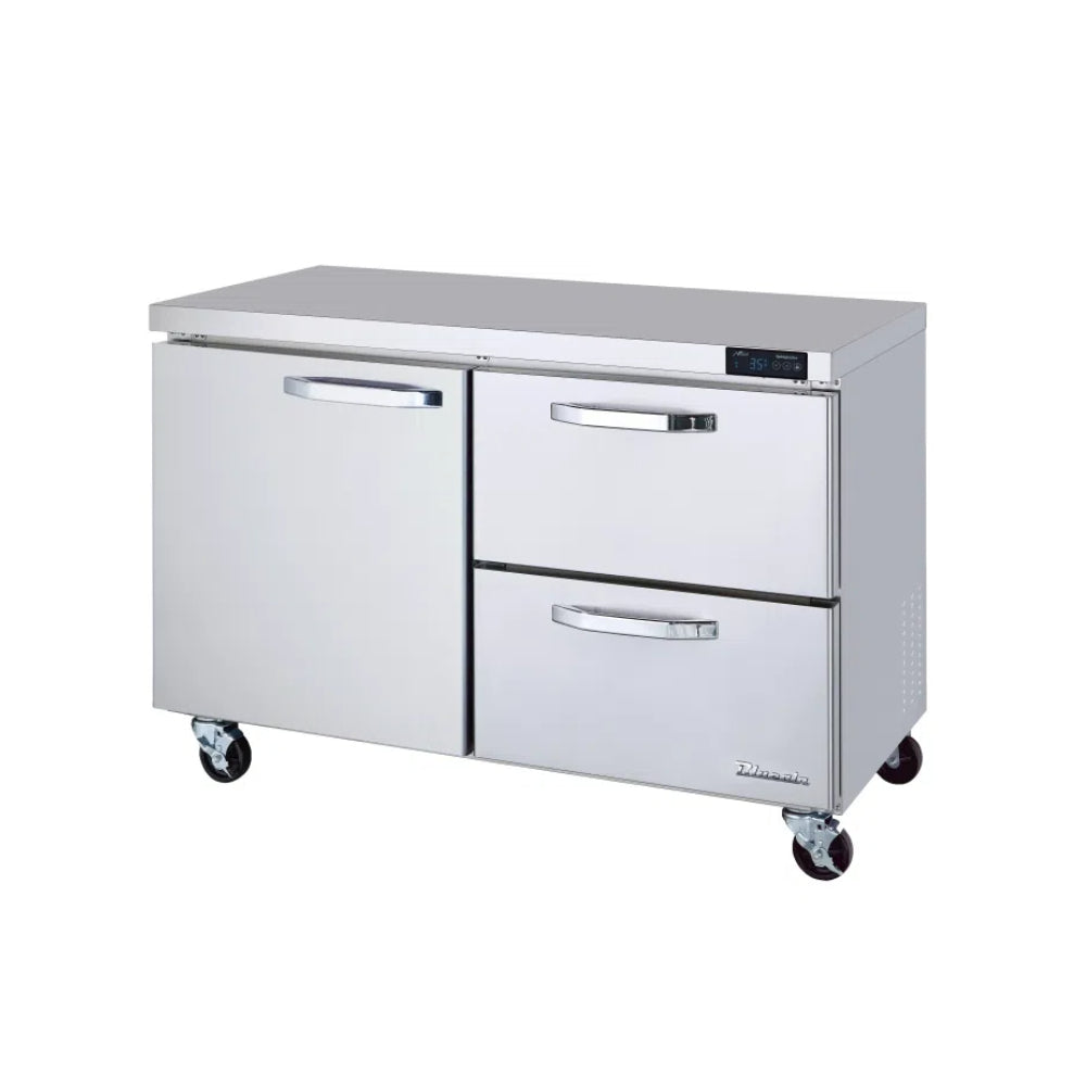 MorganGastro 2 Drawers 1 Door (L) All Stainless Undercounter Refrigerator - 60" wide, 16.5 cu/ft., R-290 Refrigerant