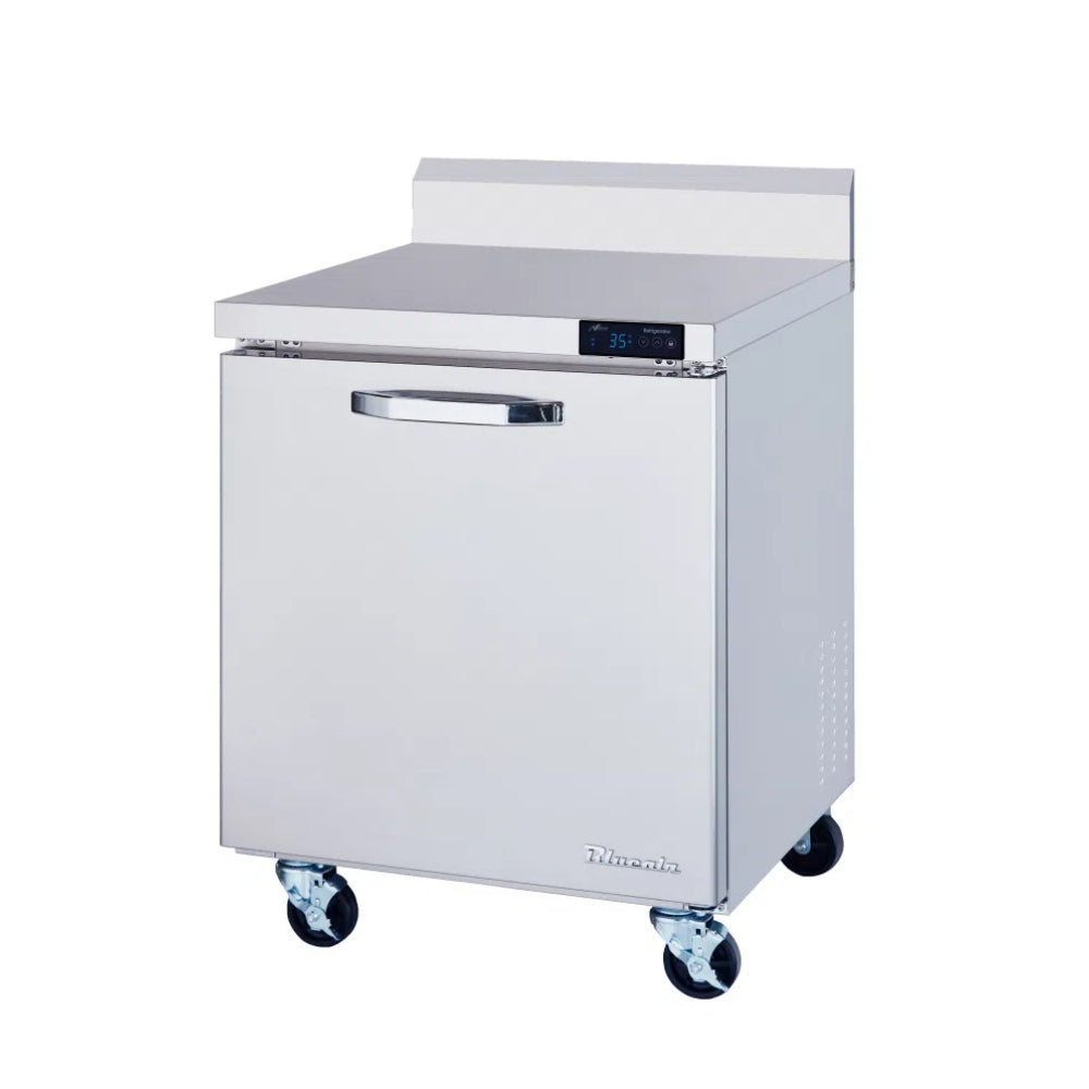 MorganGastro 1 Door All Stainless Work Top Freezer - 28" wide, 7 cu/ft., R-290 Refrigerant