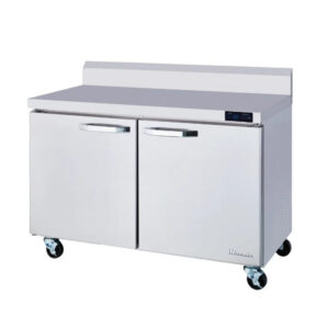 MorganGastro 2 Doors All Stainless Work Top Freezer - 48" wide, 13 cu/ft., R-290 Refrigerant
