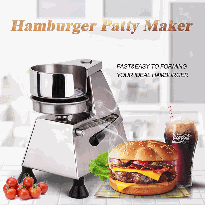 MorganGastro Commercial Hamburger Press Maker and Burger Press (4" Burger Press) - Image 2