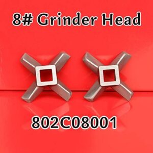 MorganGastro Stainless Steel Meat Grinder Knife Blade (#8 Meat Grinder)