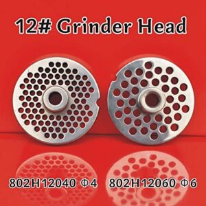 MorganGastro #12 Stainless Steel Meat Grinder Cutting Plates (Φ4&Φ6)