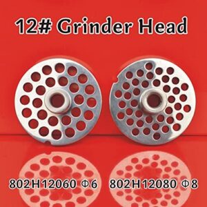 MorganGastro #12 Stainless Steel Meat Grinder Cutting Plates (Φ6&Φ8)
