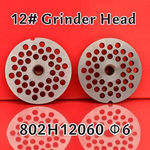 MorganGastro #12 Stainless Steel Meat Grinder Cutting Plates (Φ6&Φ6)