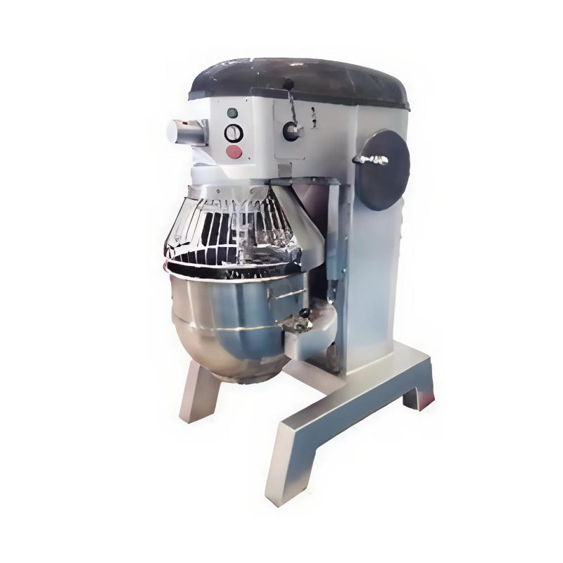 MorganGastro 60Qt Dough Stand Mixer 4 Speed With Timer, 4 Function Stainless Steel Food Mixer with Timer