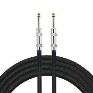 10 Feet Professional Guitar Instrument Cable with black PVC jacket