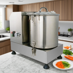 MorganGastro Commercial Food Processor 6L Electric Food Chopper 1200W Heavy Duty Vegetable Chopper Perfect for Meat Fruits Grains Ginger Garlic