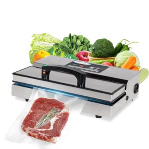 MorganGastro Chamber Vacuum Sealer, Commercial Vacuum Packaging Machine for Food Preservation and Sous Vide, Max. Bag 12.2in Width, Automatic Vacuum Pulse Sealer, 110V 460W
