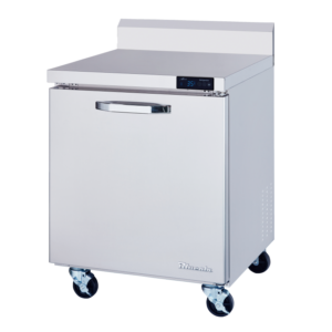 MorganGastro 1 Door All Stainless Work Top Refrigerator - 28" wide, 7 cu/ft., R-290 Refrigerant