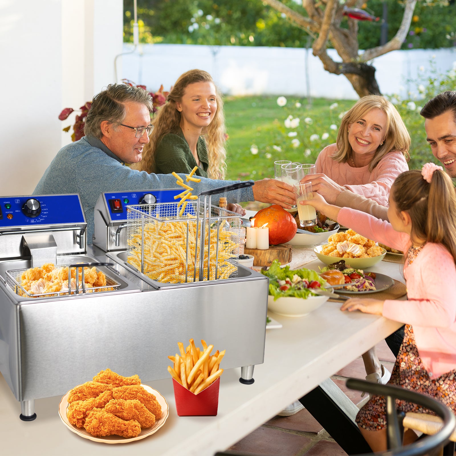 EasyRose 23.6L Commercial Deep Fryer with Basket 1800W Electric Frying Machine,ETL - Image 6