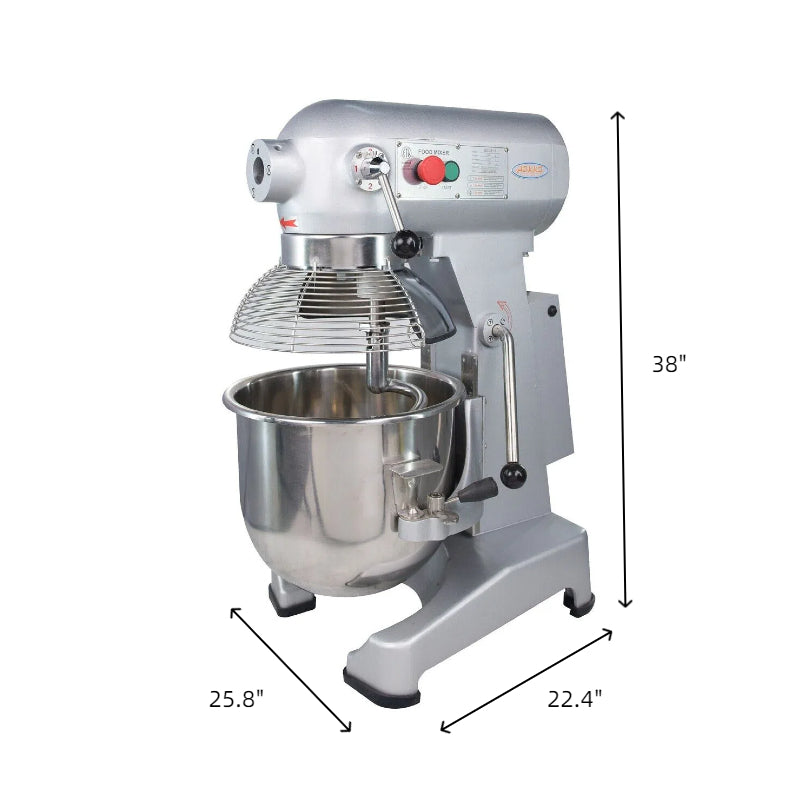 MorganGastro 30Qt Dough Stand Mixer 3 Speed, 4 Function Stainless Steel Food Mixer,ETL certified (grinder head not included) - Image 3