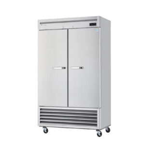 MorganGastro 2 Solid Doors 49 cu. ft. Stainless Refrigerator,Bottom-Mount Compressor