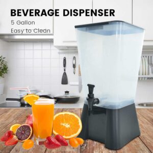 MorganGastro 5 Gallon Beverage Dispenser and Juice Dispenser(Official Refurbishment)