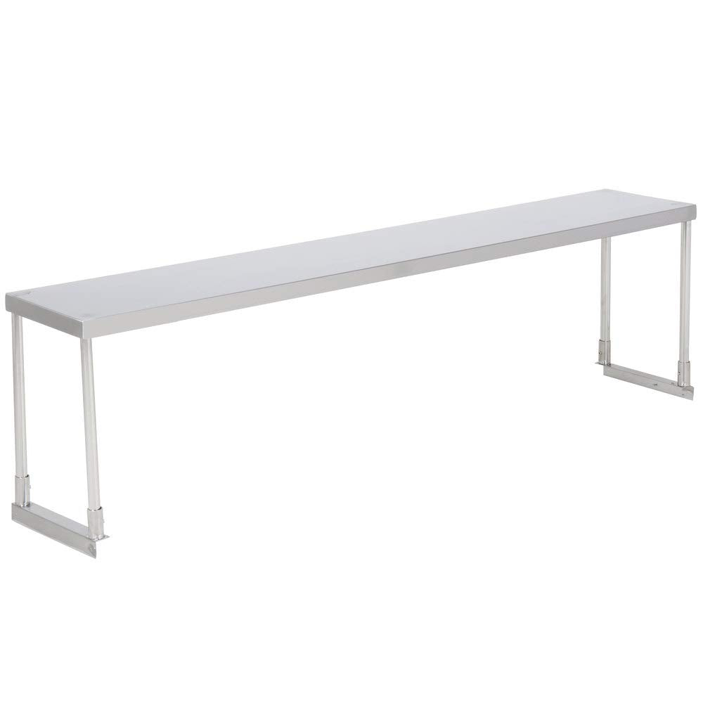 MorganGastro 14" x 48" Stainless Steel Single Deck Overshelf