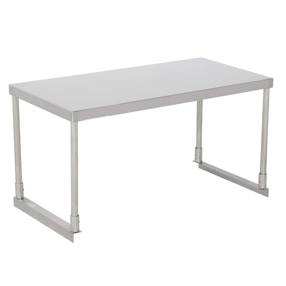 MorganGastro 14" x 30" Stainless Steel Single Deck Overshelf - Image 2