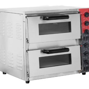 EasyRose 16” Wide Commercial Double Deck Pizza Oven, 4400W