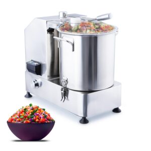 MorganGastro 12L Commercial Vegetable Cutter, 2000W Electric Food Processor with Limitless Speed Control