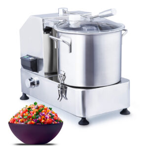 MorganGastro 9L Commercial Vegetable Cutter, 1800W Electric Food Processor with Limitless Speed Control