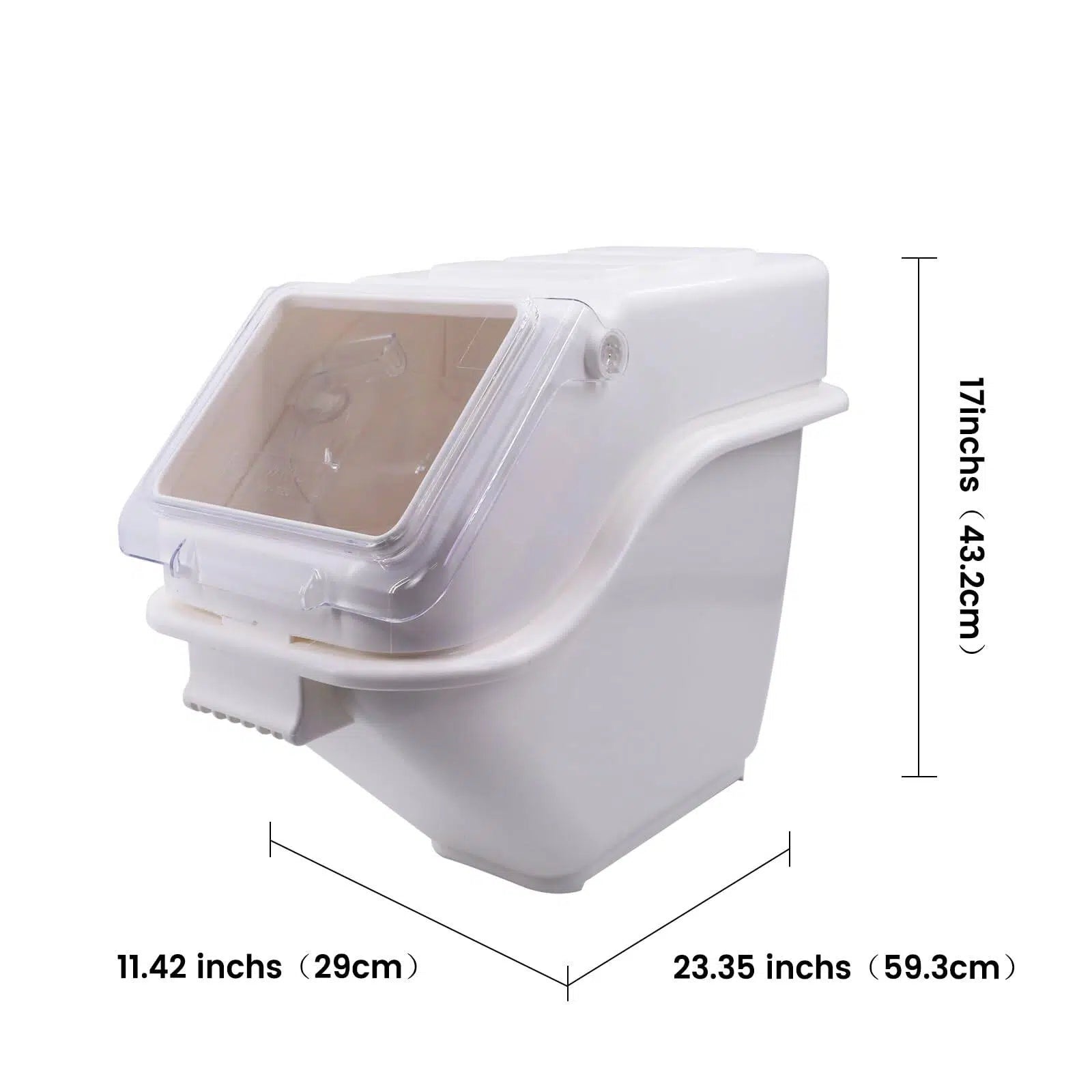Clivia Commercial 100-cup ProSave Shelf-Storage Ingredient Bin with Scoop,Stackable - Image 2
