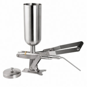 MorganGastro 5L Manual Cream Filling Machine, 304 Stainless Steel Pastry Filler with 4 Nozzle Sets