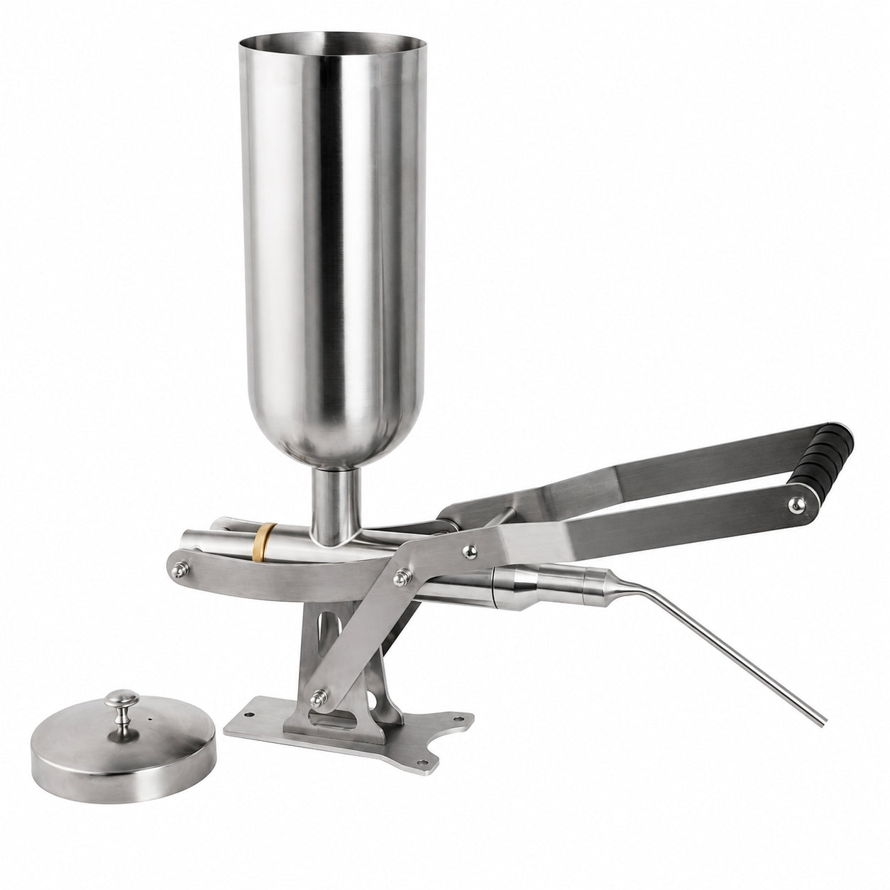 MorganGastro 5L Manual Cream Filling Machine, 304 Stainless Steel Pastry Filler with 4 Nozzle Sets