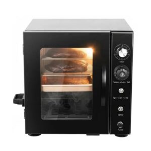 MorganGastro 2-Layer Electric Smoker with Timer & Temperature Control, 15 lb Capacity