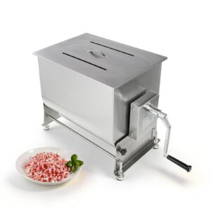 MorganGastro 45L/90 lb Commercial Tilting Meat Mixer, Stainless Steel Manual Mixing Machine