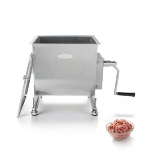MorganGastro 45L/90lb Manual Meat Mixer Stainless Steel Hopper Food Mixer Machine
