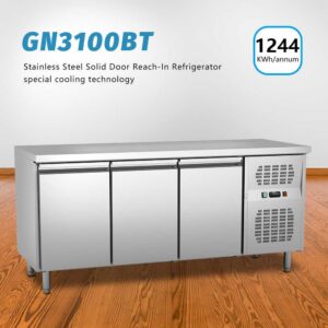 Carina 400L Counter Freezer Commercial Refrigerator -15 ~-20℃