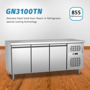 Carina 400L Counter Chiller Commercial Refrigerator +2~+8℃