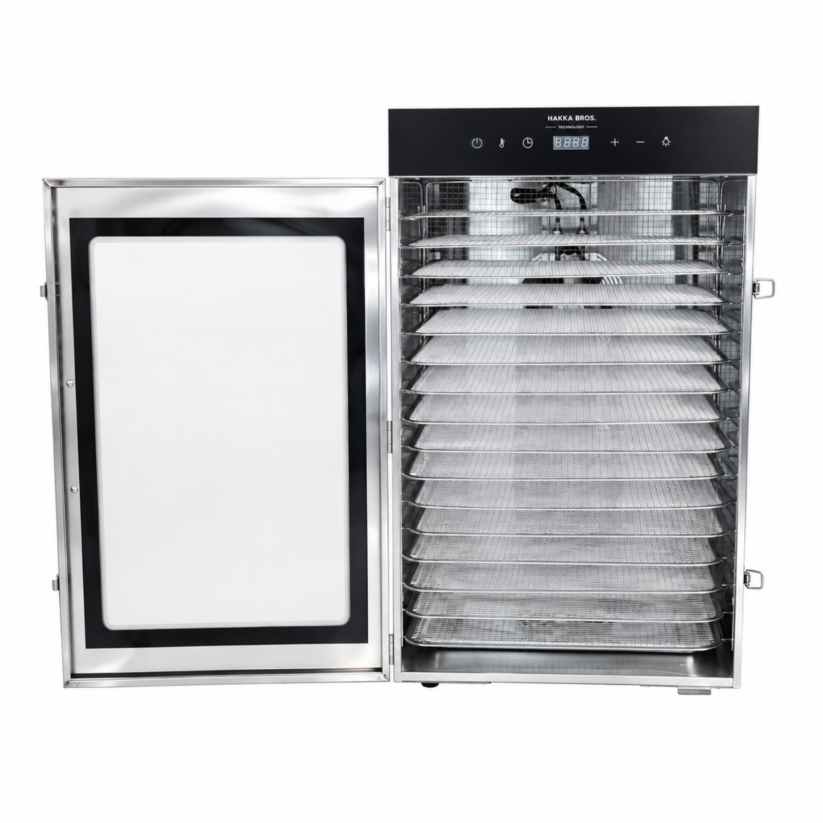 MorganGastro 16-Tray 1400W Food Dehydrator, 26.2 sq. ft. Drying Space, 86–194°F Temp, 24H Timer & Glass Door - Image 4