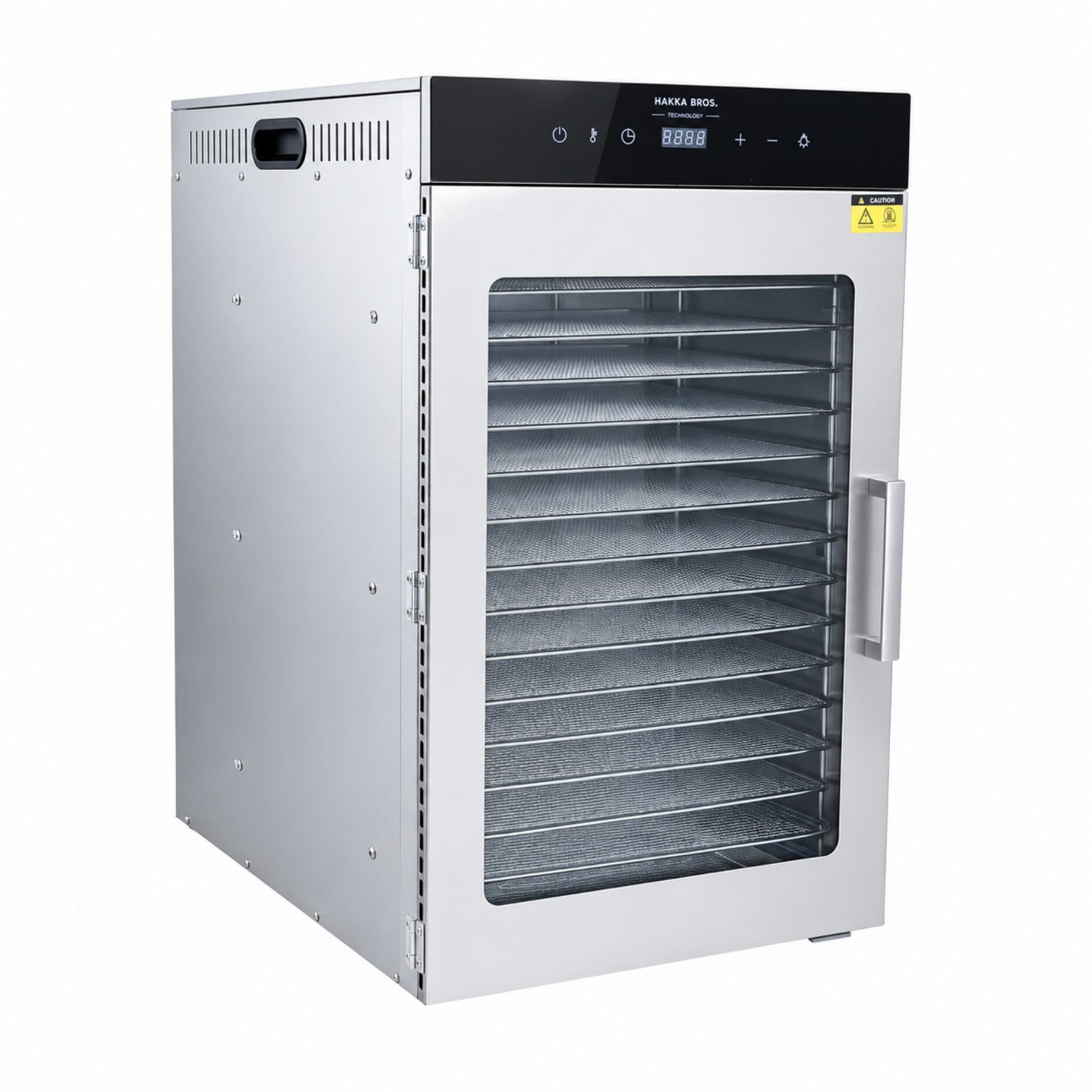 MorganGastro 16-Tray 1400W Food Dehydrator, 26.2 sq. ft. Drying Space, 86–194°F Temp, 24H Timer & Glass Door - Image 2