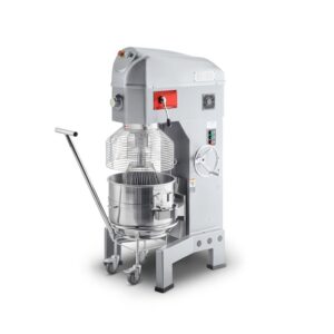 MorganGastro 60L Heavy Duty Planetary Mixer – 3-Speed Commercial Food Mixer with 304 Stainless Steel Bowl, Manual Lift & Safety Guard
